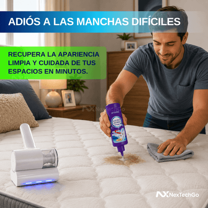 ÁcaroClean&Go™ - Apiradora Antiácaros con Luz UV para Colchones y Cobijas