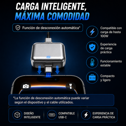 CargaSmart&Go™ - Adaptador de Carga Inteligente con Expulsión Automática