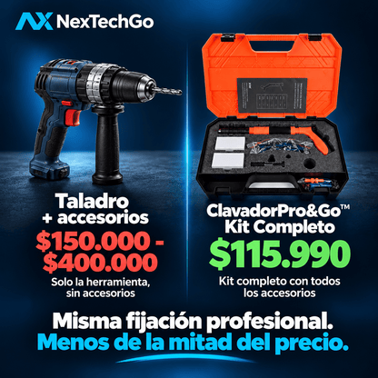 ClavadorPro&Go™ - Kit Percutor de Clavos Profesional Portátil
